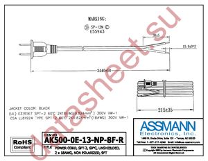 AK500-OE-13-NP-8F-R datasheet  